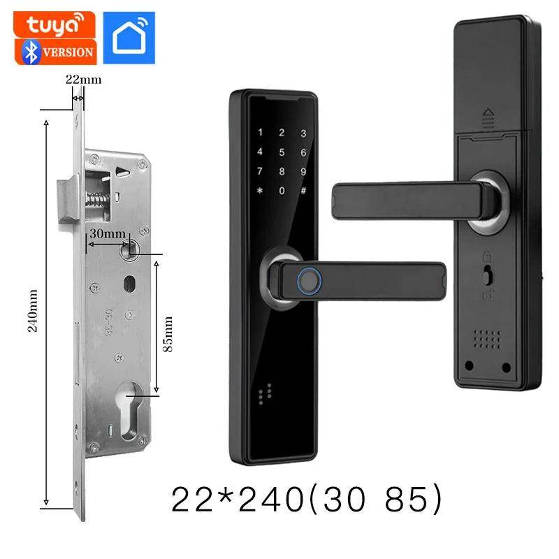 Fingerprint Door Lock Keyless, Card, Password, App Unlock - P12 Hub Europe