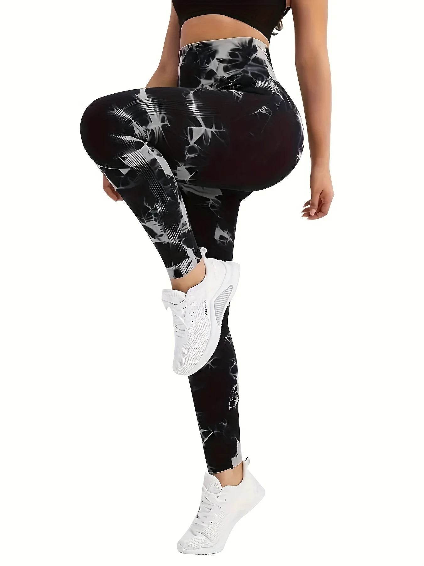 Tie Dye Seamless Butt Lift Leggings - P12 Hub Europe