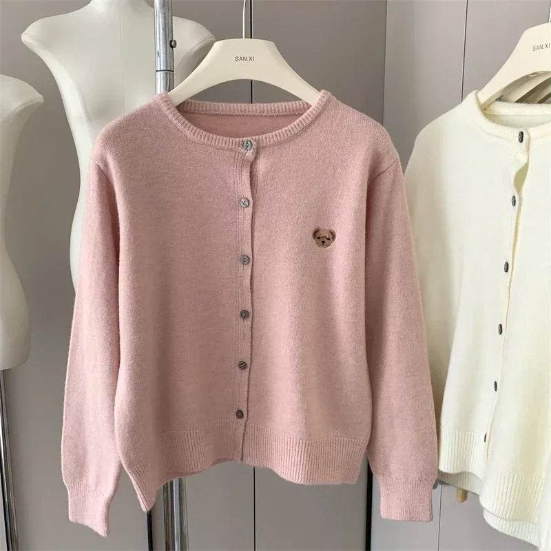 Cartoon Embroidery Cardigan - P12 Hub Europe