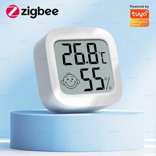 Temperature Humidity Zigbee Sensor LCD Smart Life App - P12 Hub Europe