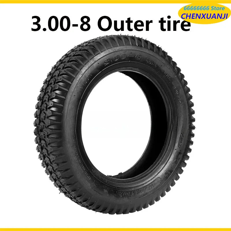 3.00-8 / 300-8 Tire 4PR Tyre Fits Gas and Electric Scooters Warehouse Vehicles Mini Motorcycle