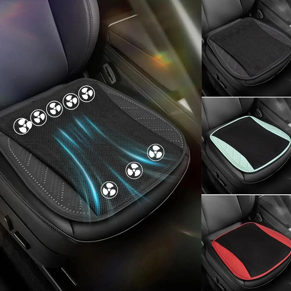 Universal Car Seat Summer Cool Air Seat Cushion With USB Fan Fast Blowing Ventilation Seat Cooling Refrigerated Car Seat