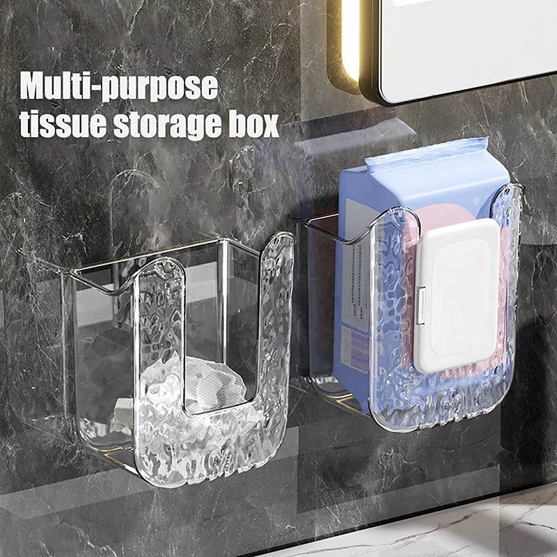 Punch-Free Toilet Paper Holder Box Waterproof Storage Toilet Paper Storage Rack Paper Towel Kitchen Bathroom Storage Box - P12 Hub Europe