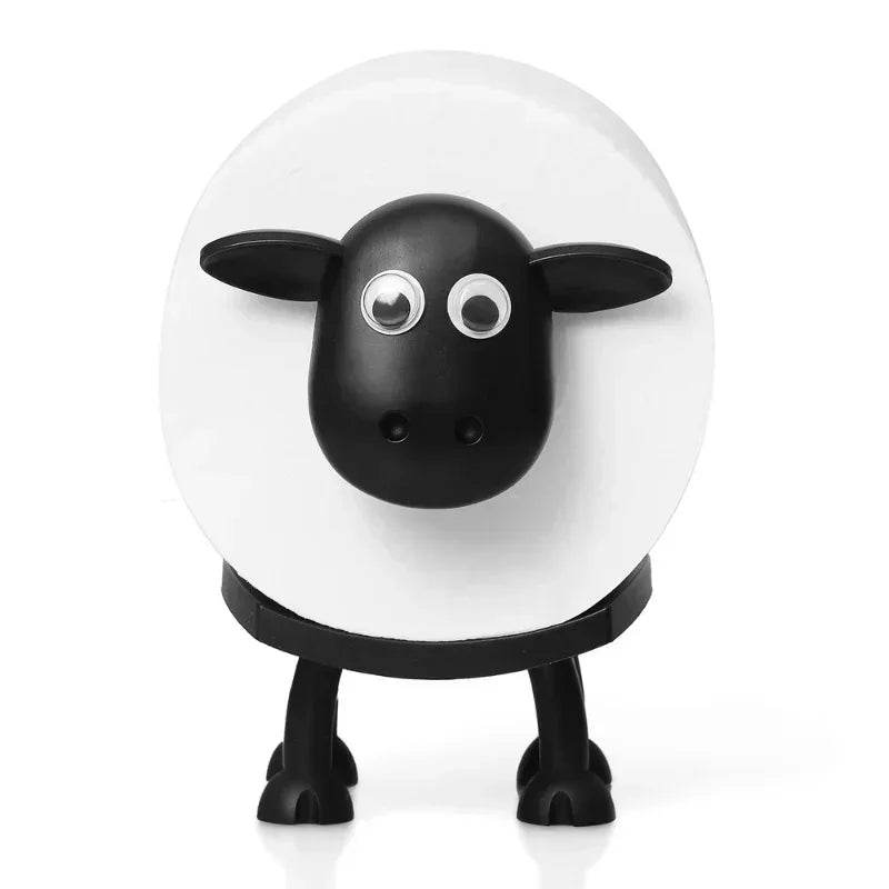 1/3PCS Sheep Toilet Roll Holder Funny Toilet Paper Holder Free Standing Bathroom Set Black Sheep Roll Rack Cute Bathroom Decor - P12 Hub Europe