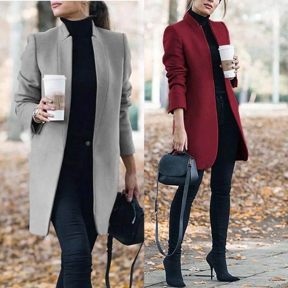 Office Lady Wool Blend Coat - P12 Hub Europe