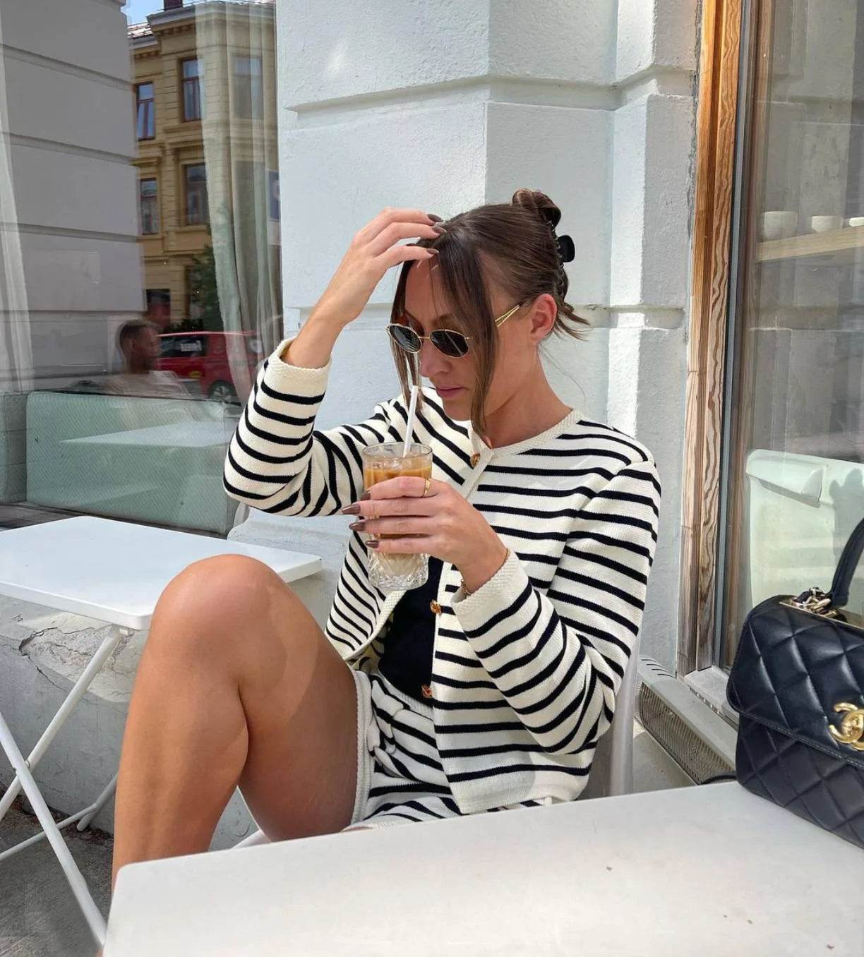 Tossy Zebra Knit Shorts Set - P12 Hub Europe
