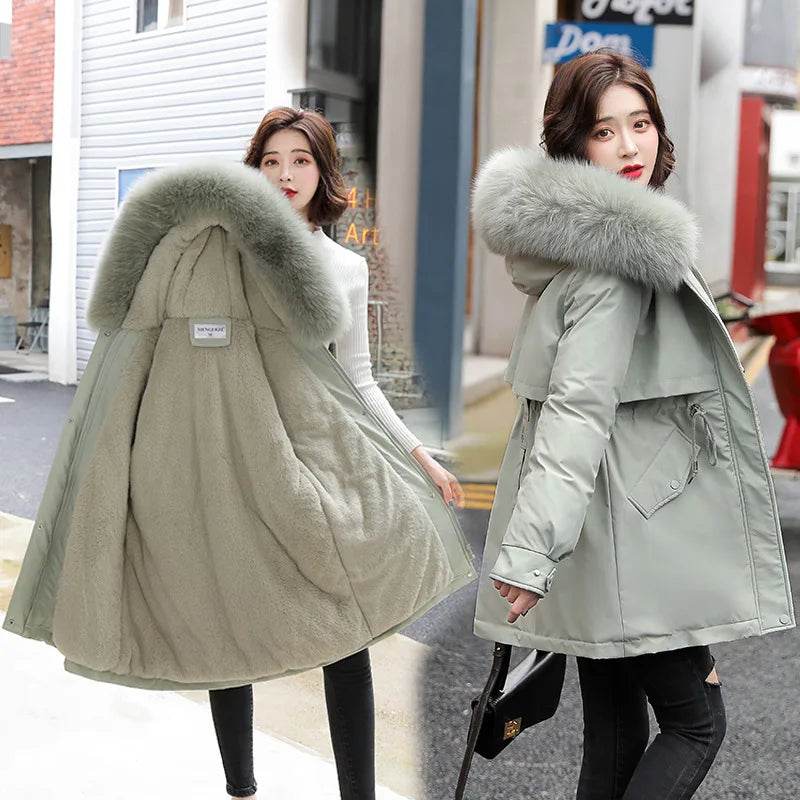 Slim Fur Collar Parka - P12 Hub Europe