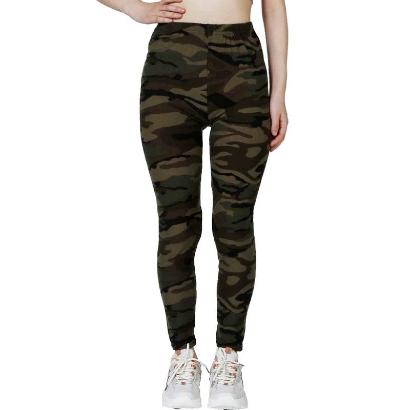 Women's Camo High-Stretch Leggings - P12 Hub Europe