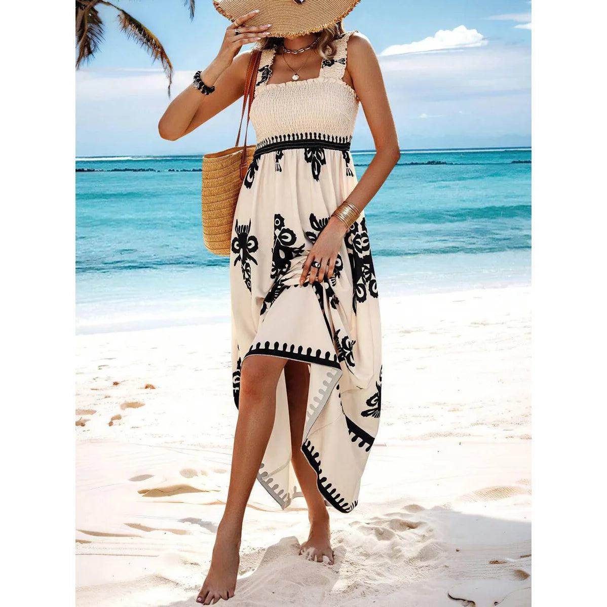 Straps Backless Beach Dress High Waist Sexy - P12 Hub Europe