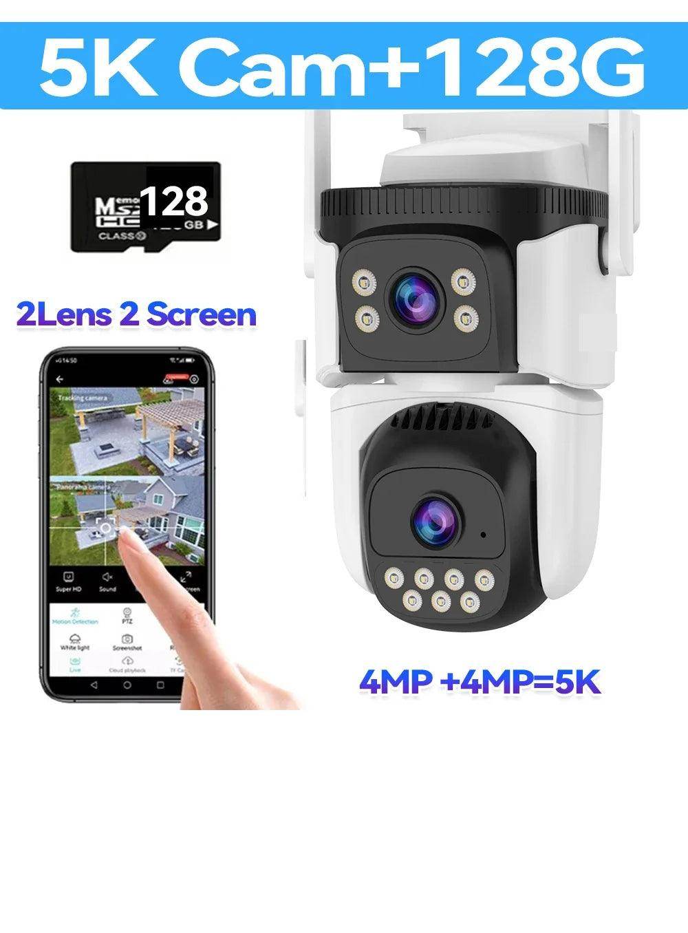 10x Zoom 4-Lens WiFi Cam 10K/20MP, Auto Track, Night - P12 Hub Europe
