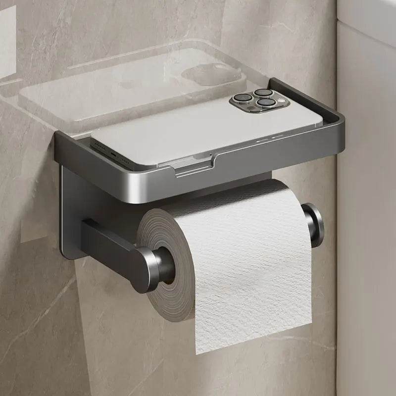 Toilet Paper Holder Wall-Mounted Aluminum Alloy Toilet Paper Holder Tissue Rack Bathroom Tissue Holder Bathroom Accessories - P12 Hub Europe
