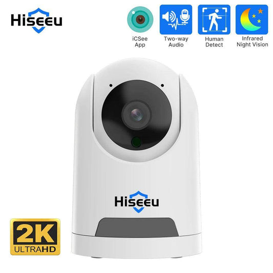 Camera 2K 4MP WiFi, AI Track, 2-Way Audio, ICSEE - P12 Hub Europe