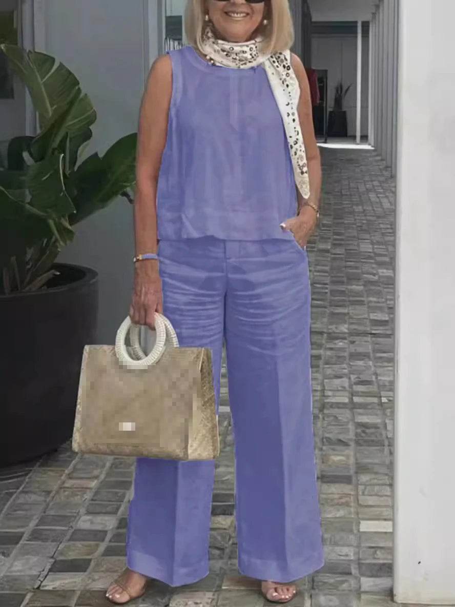 Simple Cotton Linen Women's Suit - P12 Hub Europe
