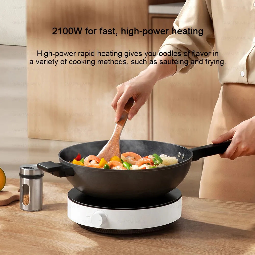 XIAOMI MIJIA Induction Cooker N1, 2100W High-Power, 6 Heat Levels, 8 Safety Protections, Easy Clean,Chinese Version With Adapter