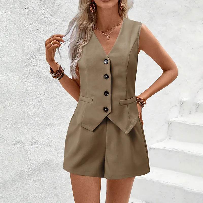 Summer Waistcoat Shorts Set - P12 Hub Europe