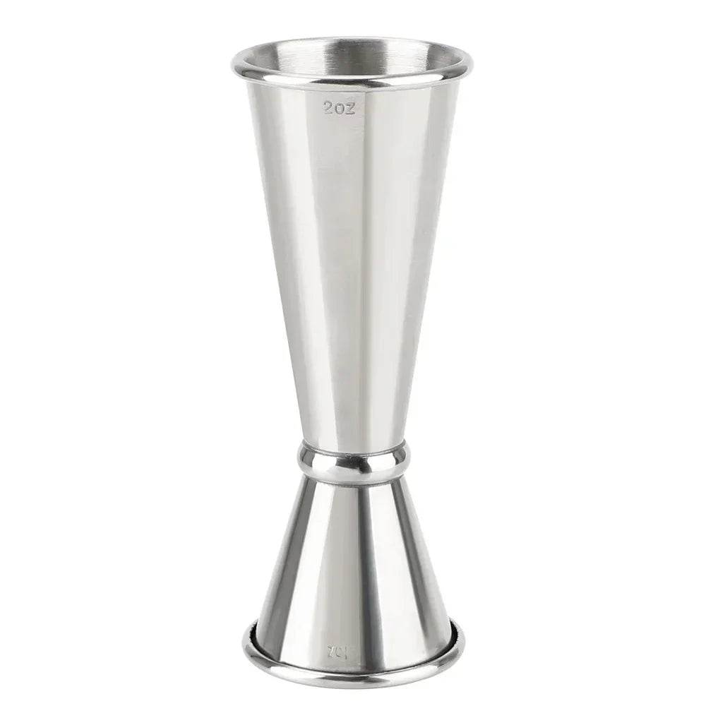 2PCS 30/60ml Cocktail Wine Shaker Measure Cup Stainless Steel Double Shot Drink Spirit Measure Jigger Kitchen Supplies gadget - P12 Hub Europe