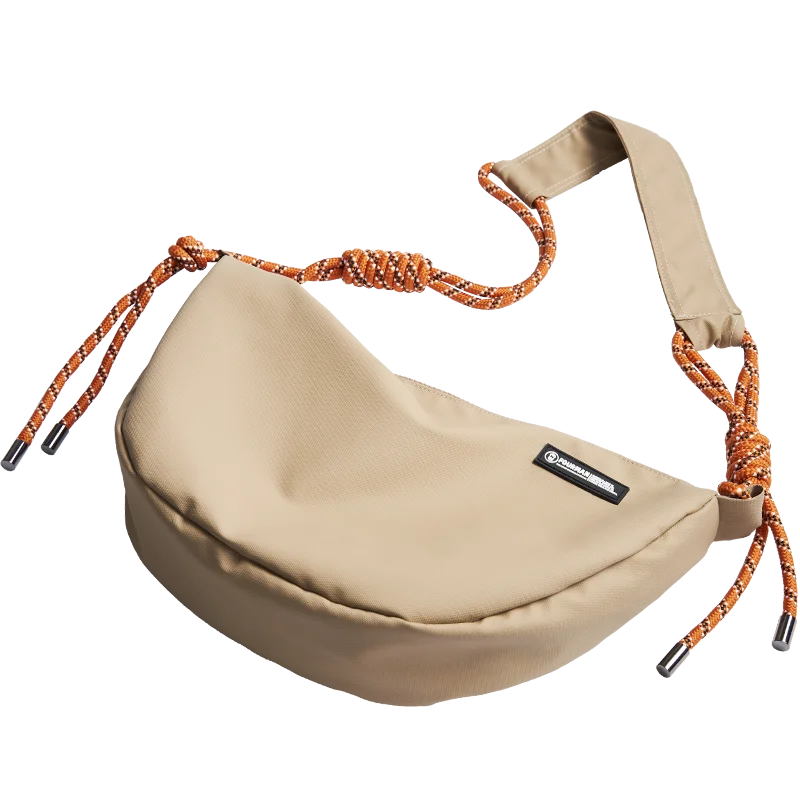 Japanese Sling Bag for Men, Waterproof Lightweight Crossbody Bag, Sports Travel Shoulder Bag Fit 12.9 inch iPad