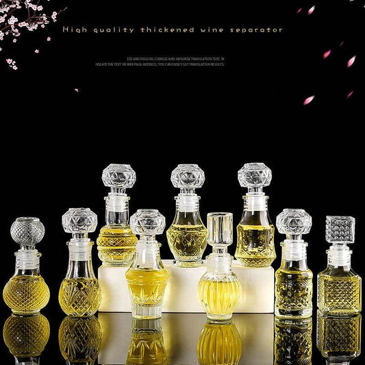 1Pcs 50ml Transparent Small Empty Spirit Whisky Wine Bottle Mini Glass Alcohol Liquor Bottles With Screw Cap Whiskey Decanter - P12 Hub Europe