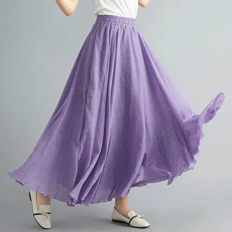 Mori Girl Cotton Linen Skirt - P12 Hub Europe