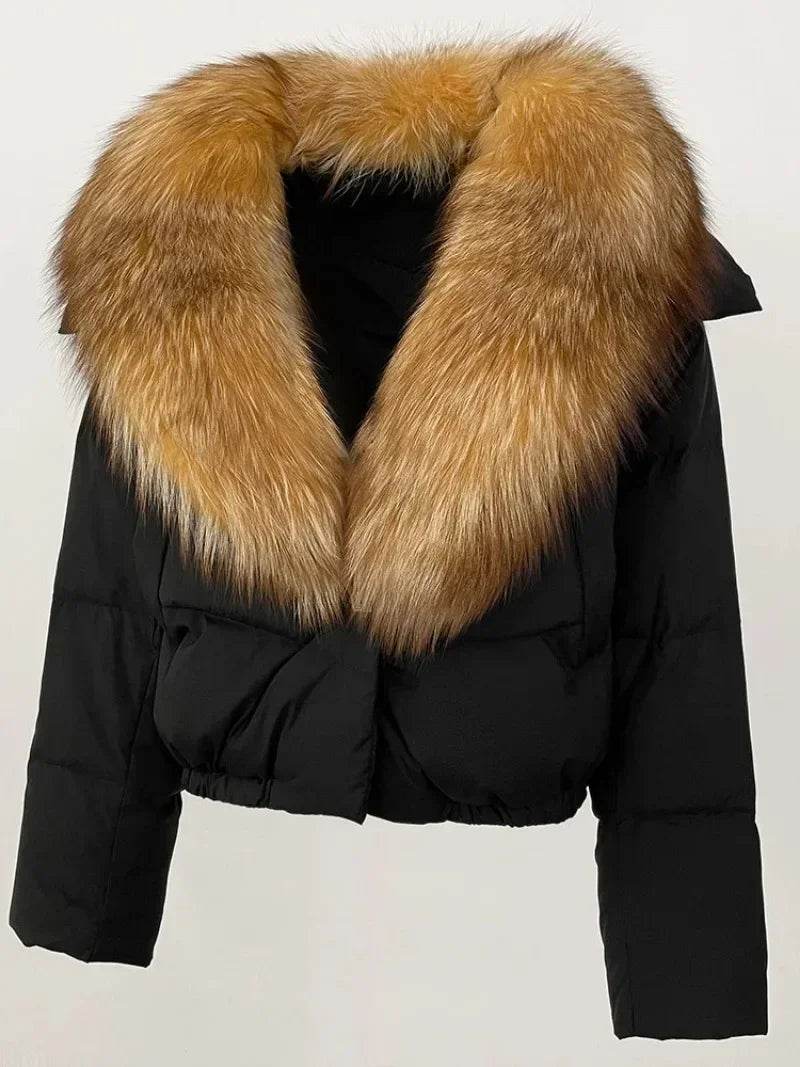 Short Fox Fur Down Puffer - P12 Hub Europe