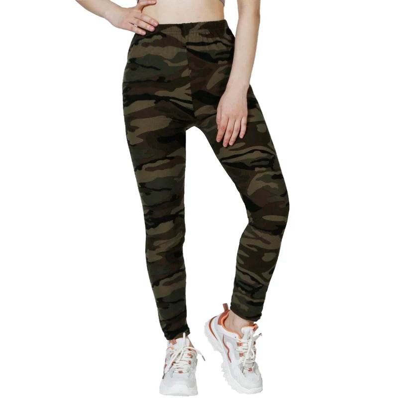 Women's Camo High-Stretch Leggings - P12 Hub Europe
