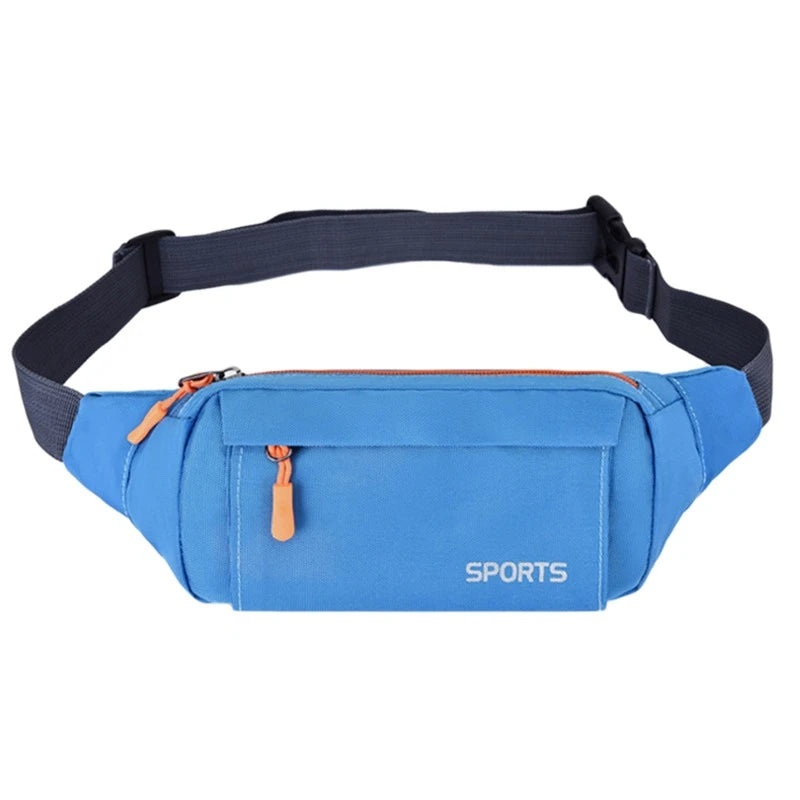 Men's Breast Package Waterproof Outdoor Sports Bag Canvas Pouch Korean-style Waist Bag Fanny Pouch Crossbody Male Banana Bag