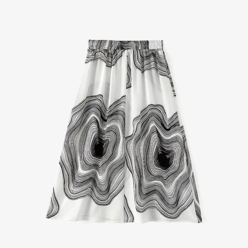 Women's Printed Midi Skirt - P12 Hub Europe