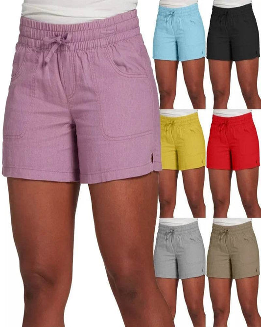 Women Elastic Waist Split Shorts - P12 Hub Europe