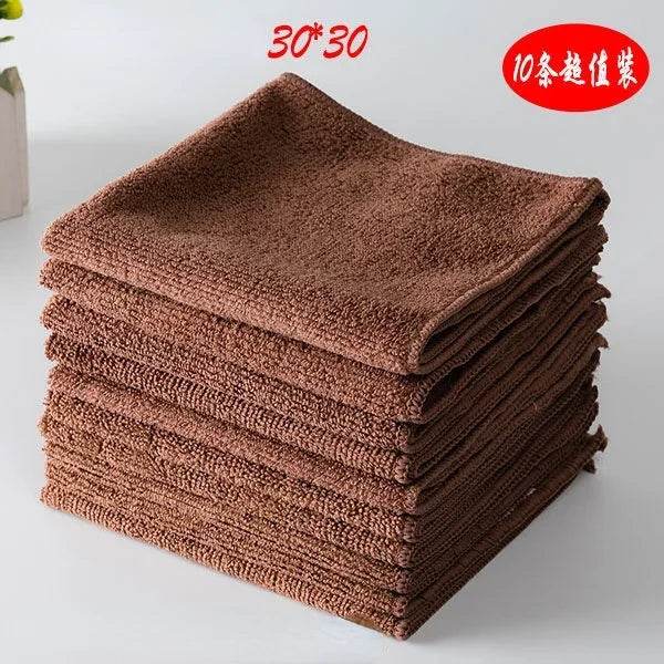 Brown Handkerchief Towels Women Home Thicker Retro New Fall Absorbent Soft Quick Dry Adult House-keeping Work Simple Wipe Hands - P12 Hub Europe