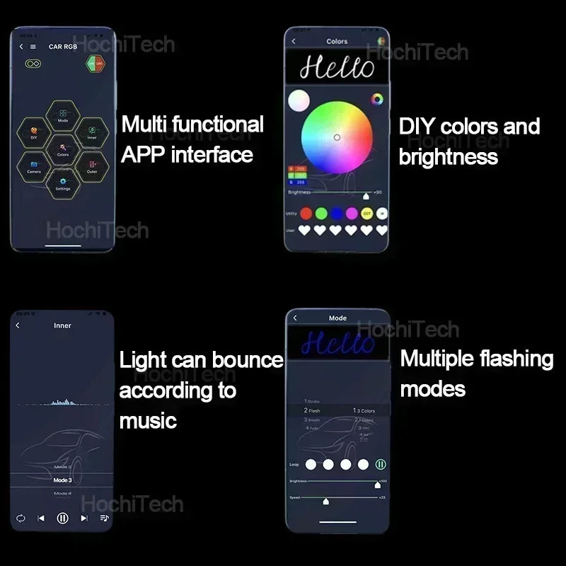 RGB Multi-colored App control LED Headlight Angel Eyes Ring Lamp for BMW 3 series E36 1990-2000 316i 318i 320i 323i 325i 328i