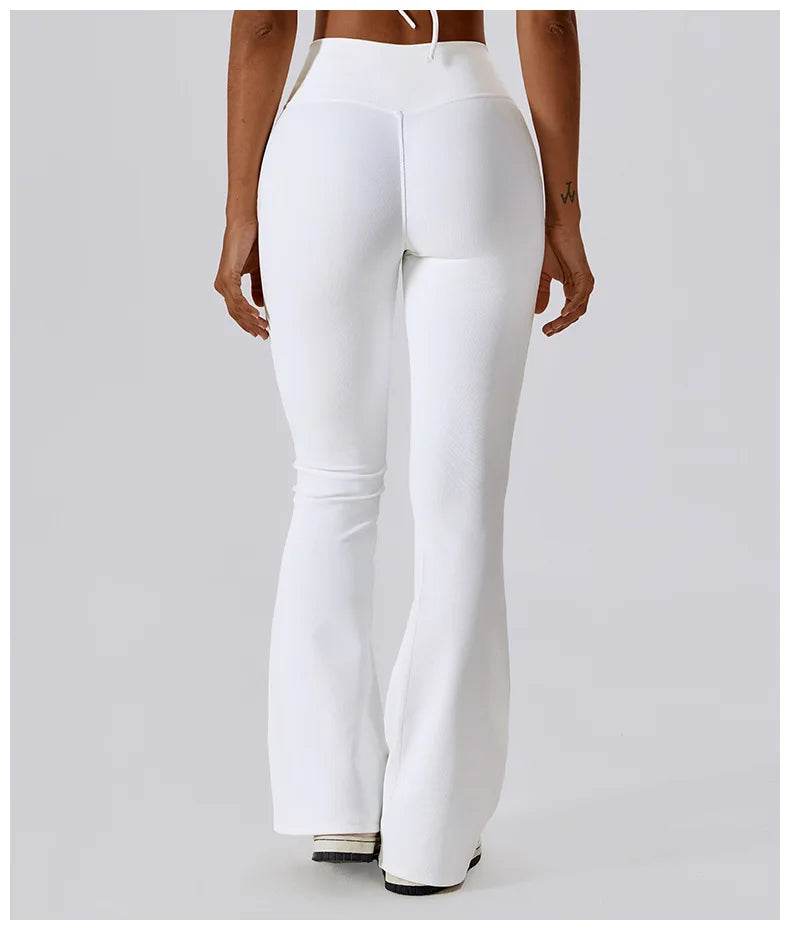 Women's High-Waist Flare Leggings - P12 Hub Europe