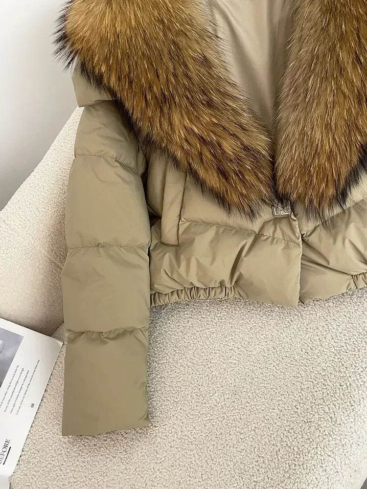 Short Fox Fur Down Puffer - P12 Hub Europe