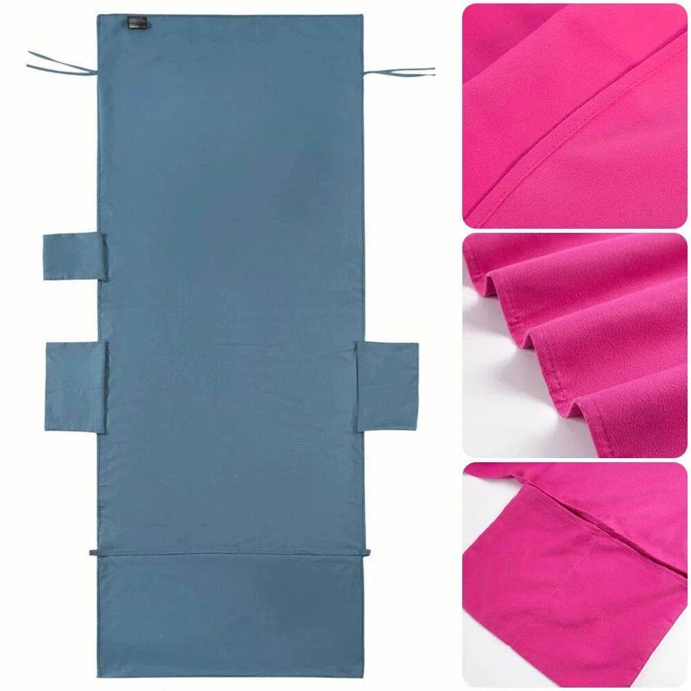Beach Chair Cover Soft Microfiber Absorbent Quick Drying Holiday Sunbed Lounge Towel Cover Storage Pockets - P12 Hub Europe