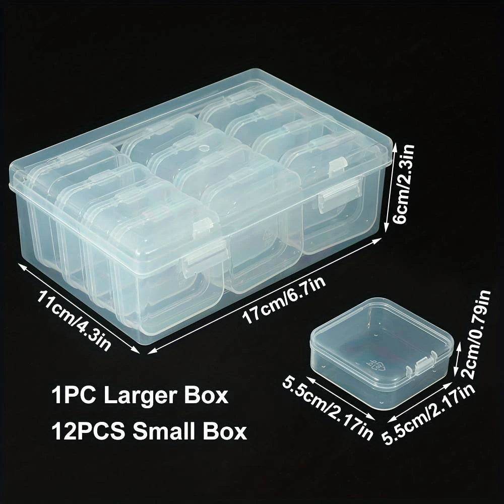 Plastic Document Organizer Organized Clear Square Shape Storage Box Organizing Box Transparent Desktop Document Storage Case - P12 Hub Europe