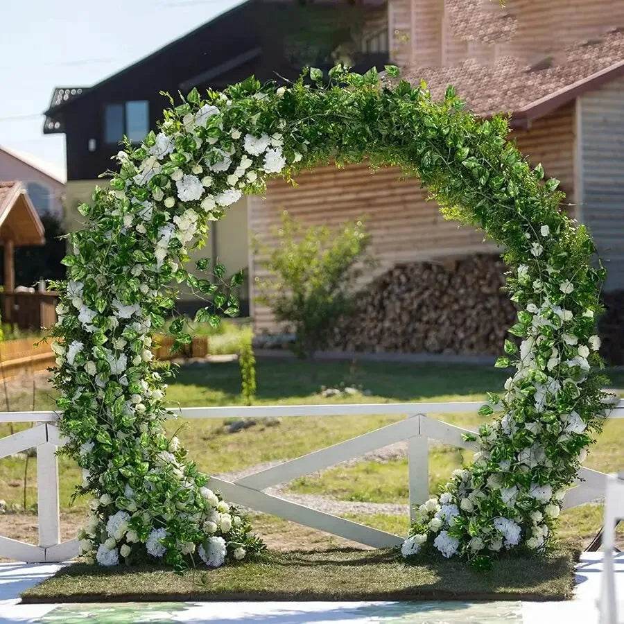 4.4/11M Artificial Plant Green Ivy Leaf Garland Fake Plant Creeper Hanging Vine Outdoor DIY Garden Wall Wedding Party Home Decor - P12 Hub Europe
