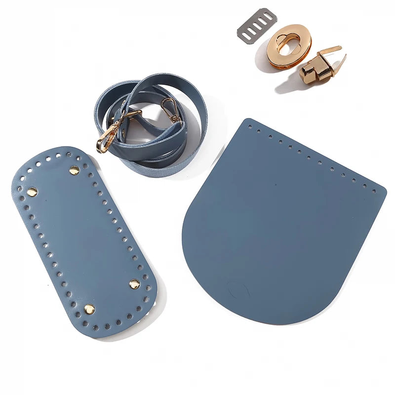 1/6pcs Handmade Bag Bottom Flap Cover Hardware For Bags DIY HandBag Shloulder Straps For Knitting Bags Handbag Crossbody Bags