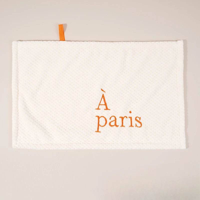 Nordic Hanging Hand Towel Home Embroidery Thickened Coral Velvet Absorbent Small Towel for Kitchen Bathroom Hankerchief - P12 Hub Europe