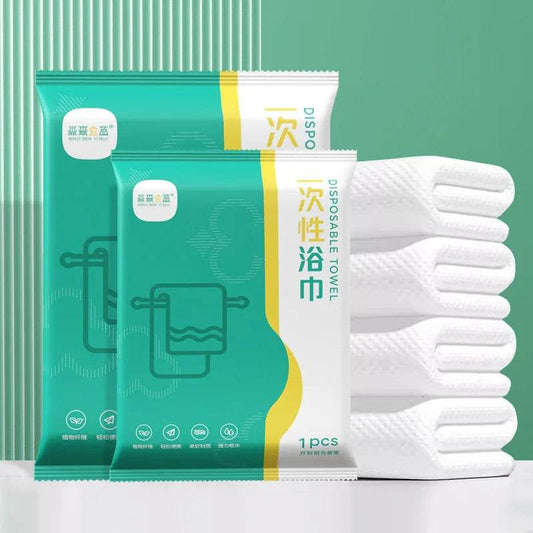 Disposable bath towel compressed towel pure cotton, thickened travel hotel supplies, individually packaged, portable for travel - P12 Hub Europe