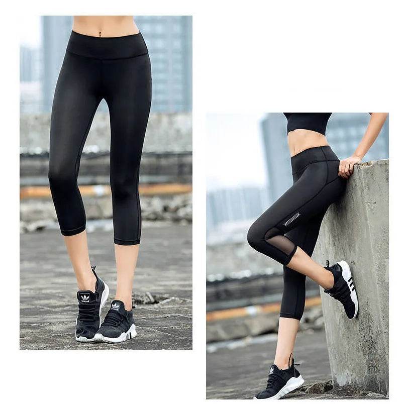 Women's Mesh High Waist Capris - P12 Hub Europe