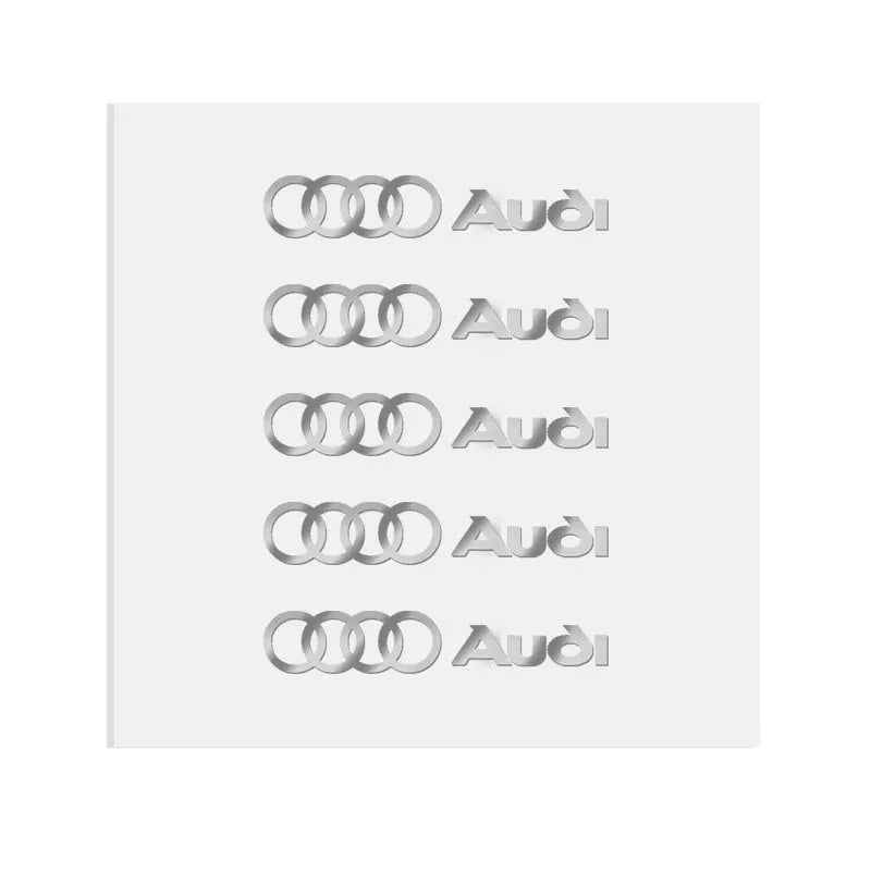 3D Metal Car Interior Dekoration Stickers Badges Auto Styling For AUDI TT Q5 A1 A2 A4 A6 A7 Q2 Q3 Q4 Q6 Q7 Q8 RS3 RS5 RS6 RS7