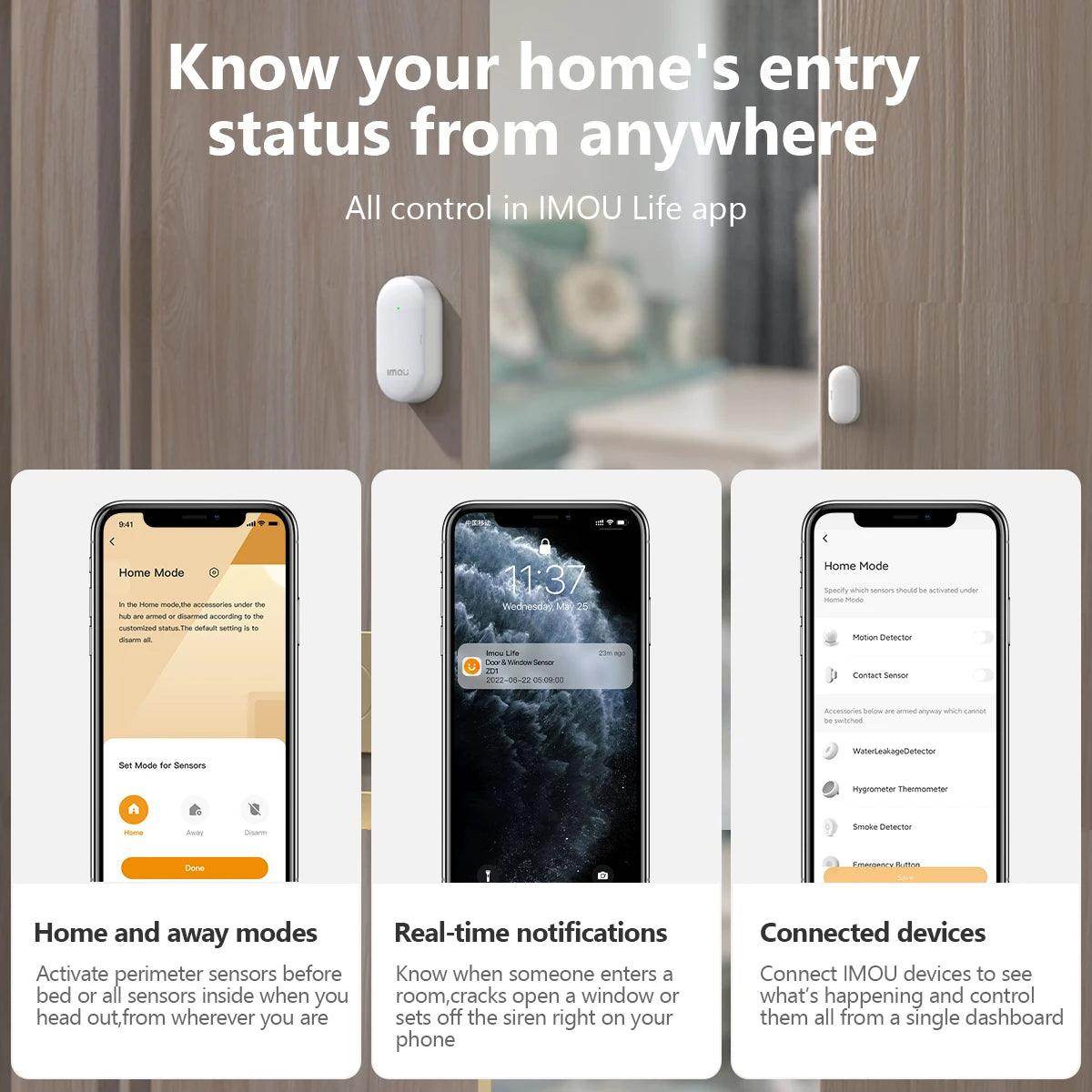 Sensor Door IMOU WiFi Zigbee 3.0 - P12 Hub Europe