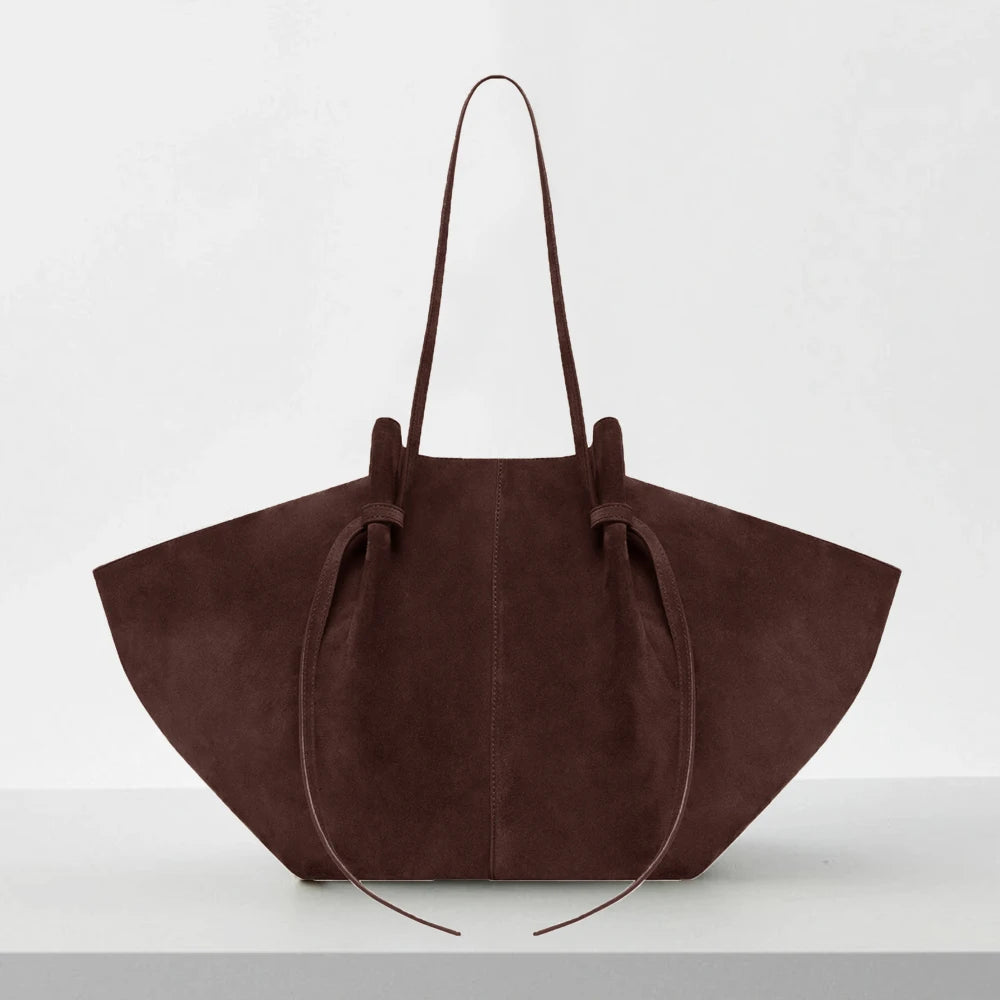 Custom Name Initials Large Capacity Faux Suede Tote Bags For Women Luxury Designer Handbags Purses 2024 New In Underarm Shoulder