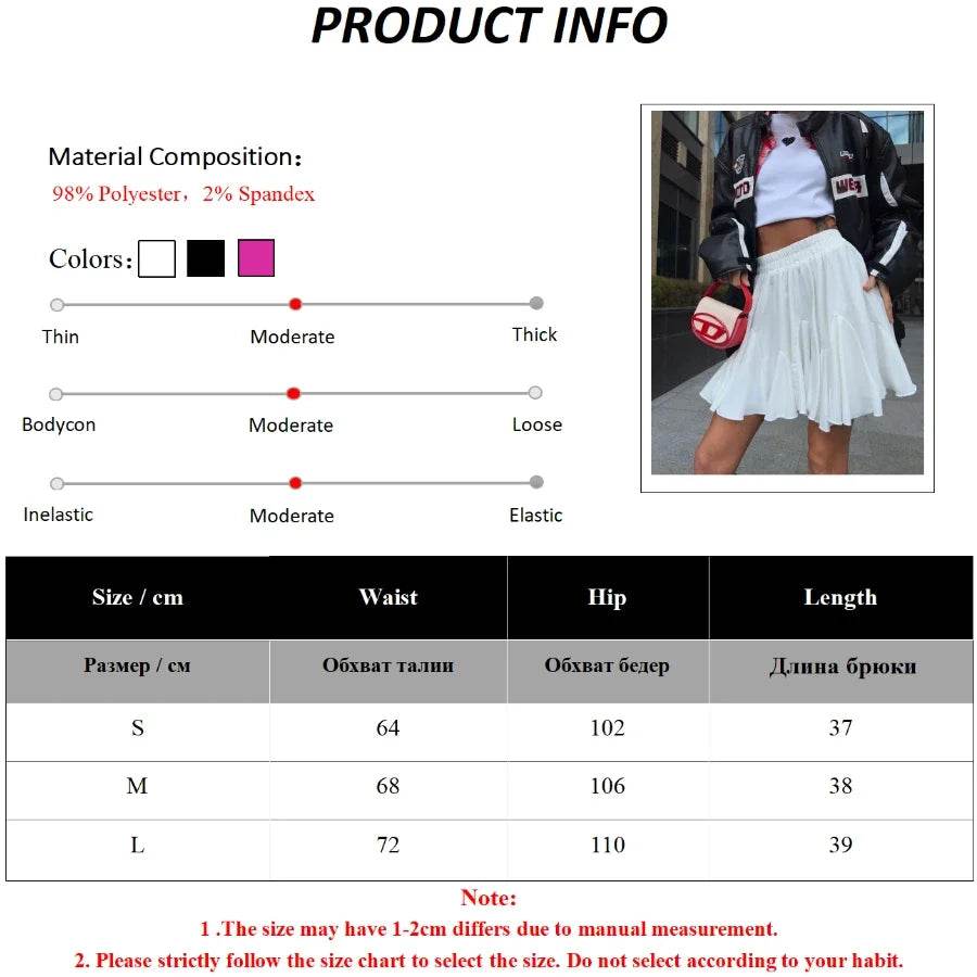 Women's White Ruffle Mini Skirt - P12 Hub Europe