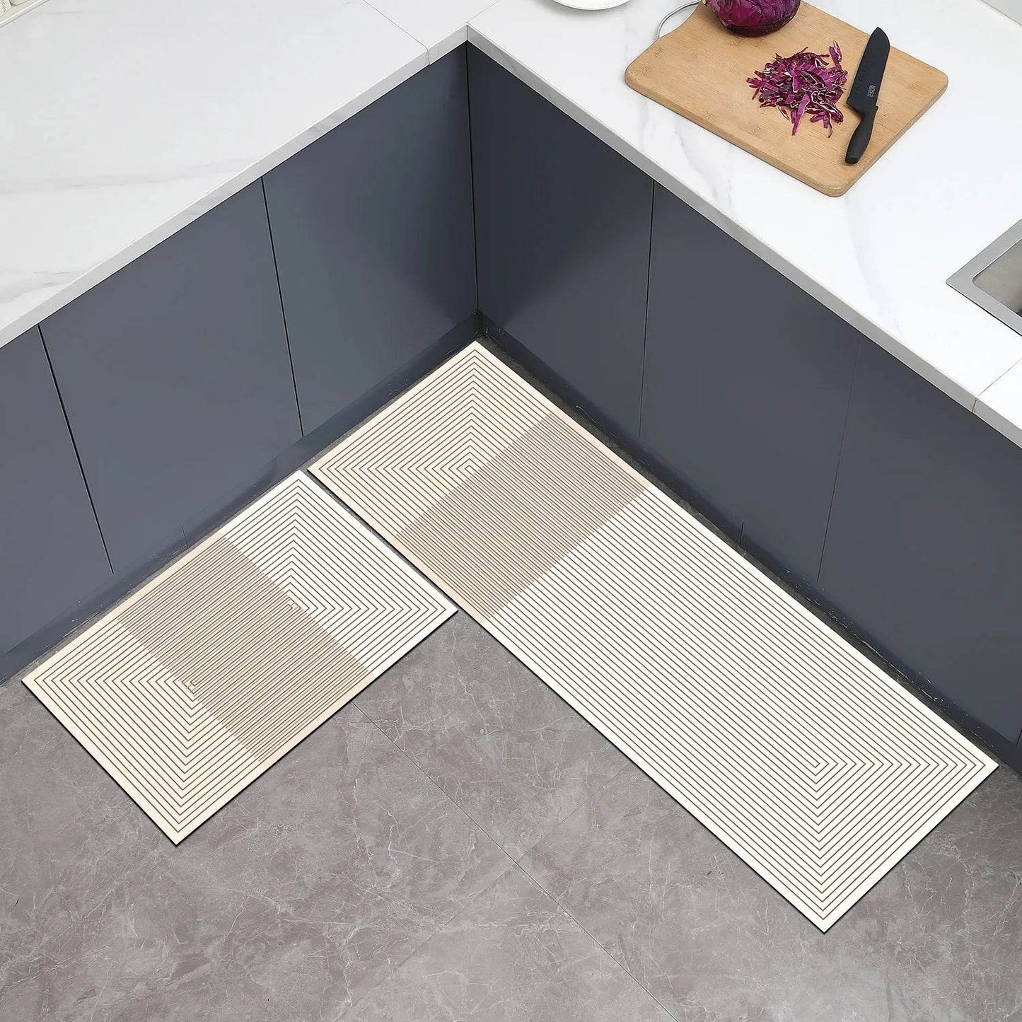 Super absorbent kitchen mat, anti slip kitchen carpet, oval/elongated washable comfortable carpet, kitchen bathroom absorbent do - P12 Hub Europe