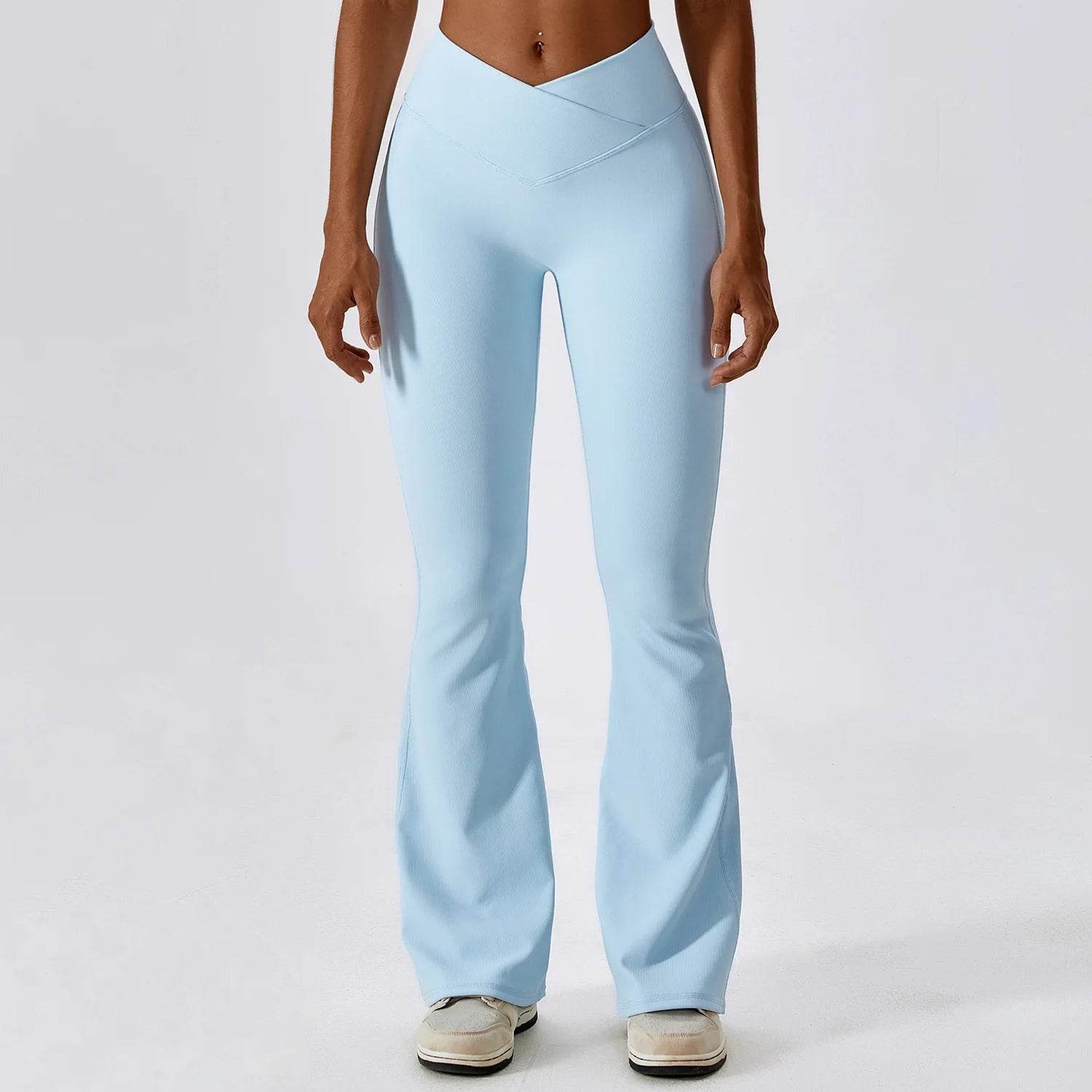Women's High-Waist Flare Leggings - P12 Hub Europe