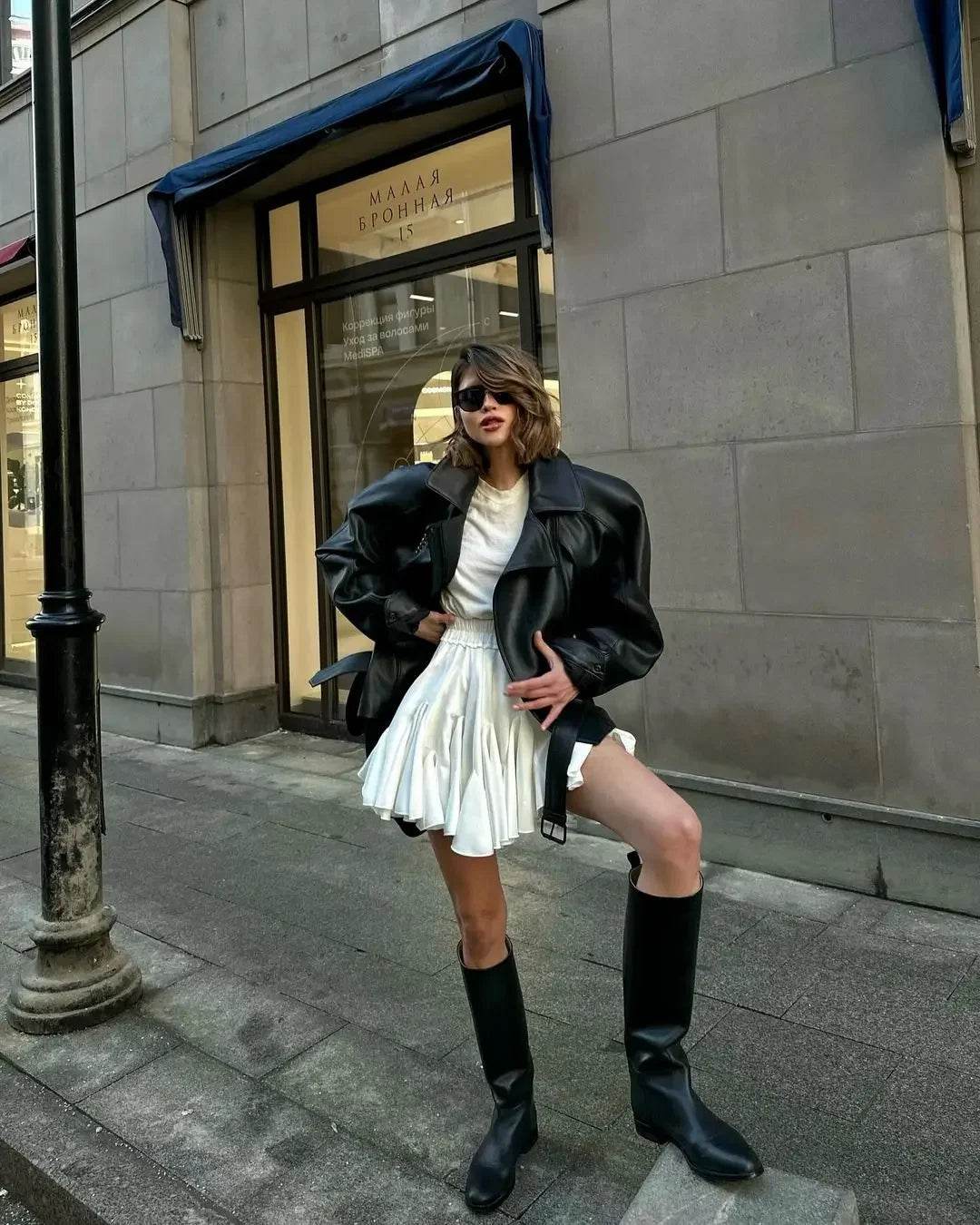 Women's White Ruffle Mini Skirt - P12 Hub Europe