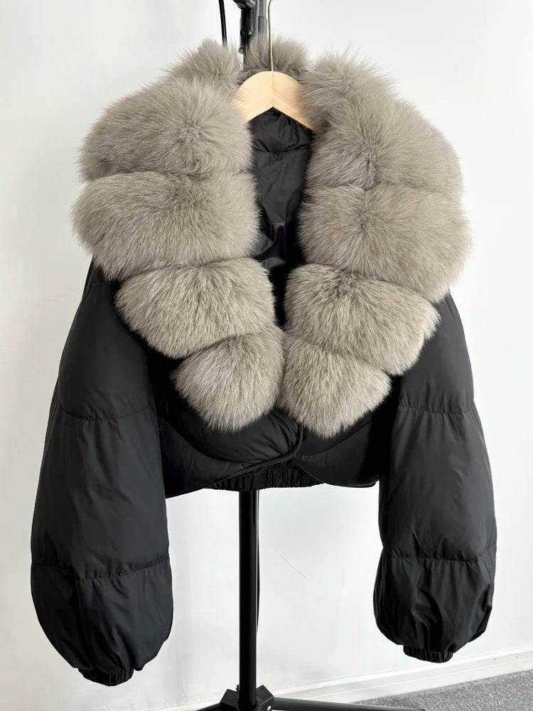 Luxury Fox Fur Down Parka - P12 Hub Europe