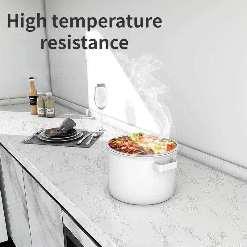 10M Marble Kitchen Oil-Proof Film Waterproof Self-adhesive Wall Tile Sticker Moisture-Proof Countertop Cabinet Cover Wallpaper - P12 Hub Europe