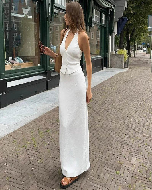Halter Slit Skirt Set - P12 Hub Europe