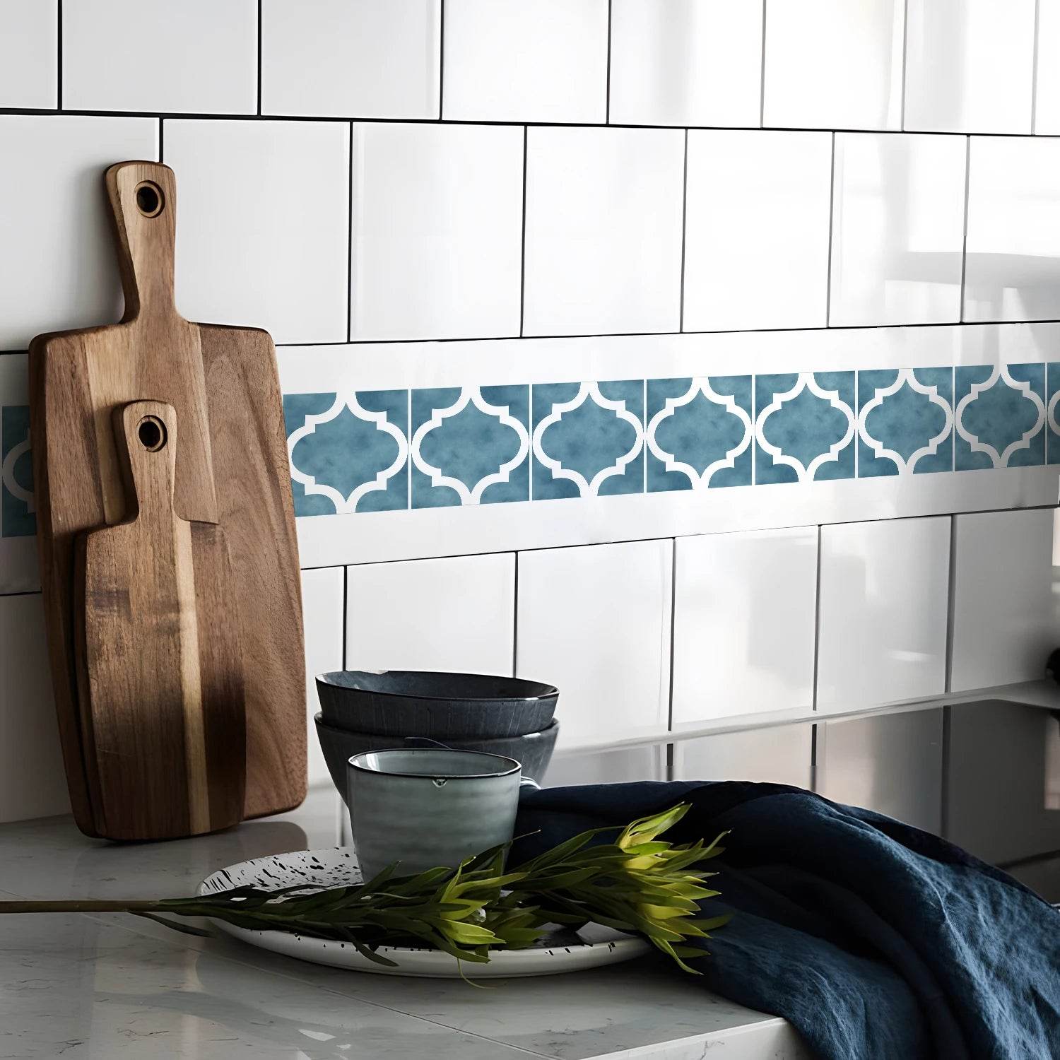41 Styles Baseboard Stickers Waterproof Peel & Stick Waistline Wall Sticker Floor Border Sticker For Kitchen Bathroom 10x200cm - P12 Hub Europe